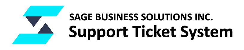Sage Biz Support Ticket System
